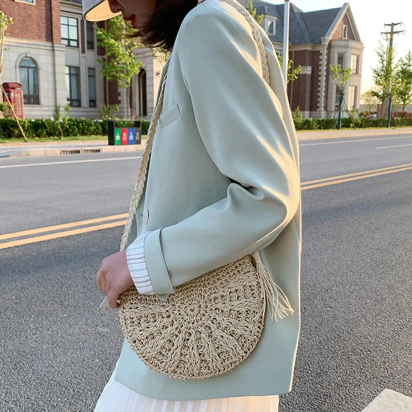 Eirinora | Bolsa de Hombro de Ganchillo en Estilo Bohemio