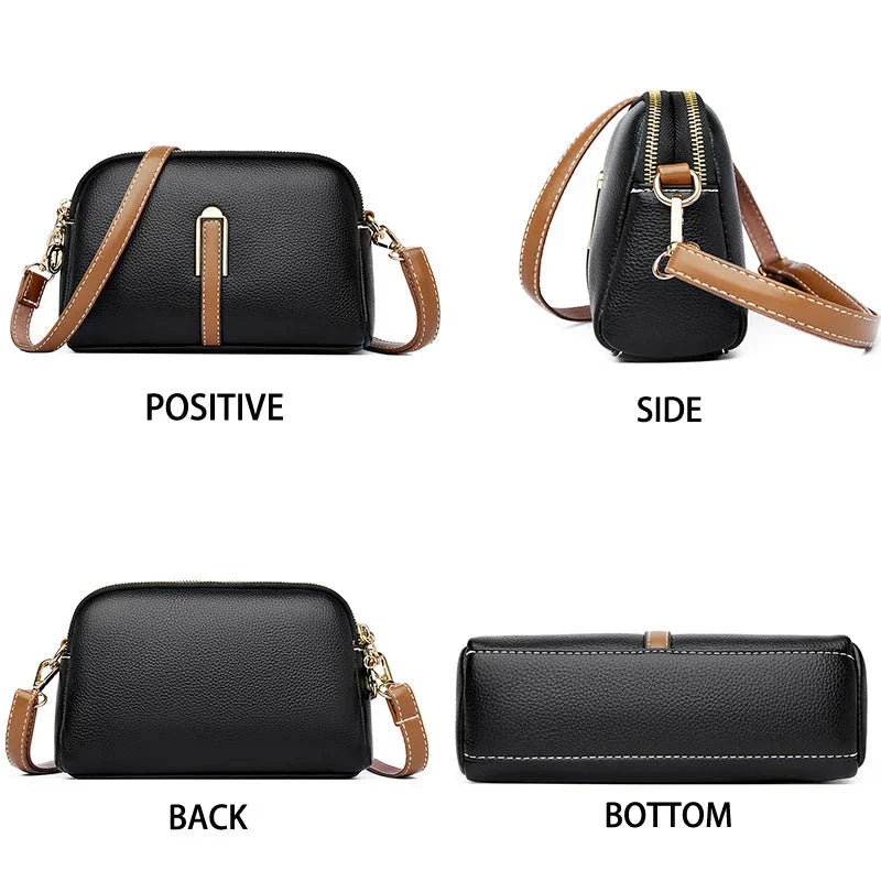 Penélope | Bolso de Hombro Compacto de Cuero Suave