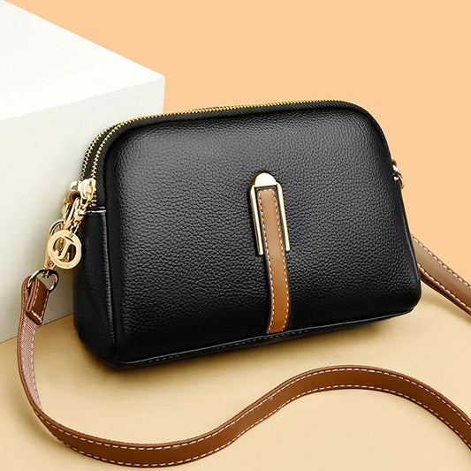 Penélope | Bolso de Hombro Compacto de Cuero Suave